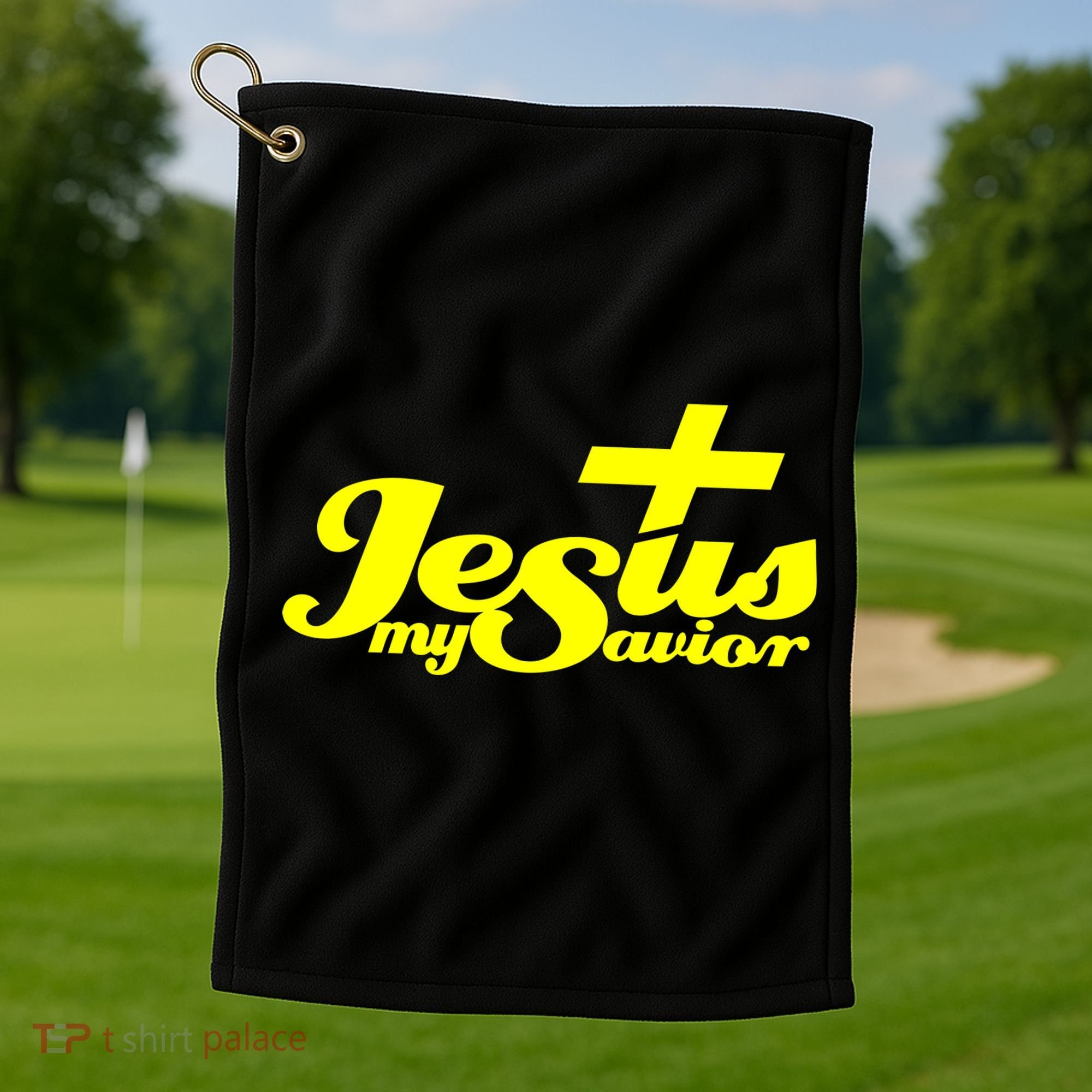 Jesus My Savior Christian Catholic Golf Towel