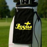 Jesus My Savior Christian Catholic Golf Towel thumb 2
