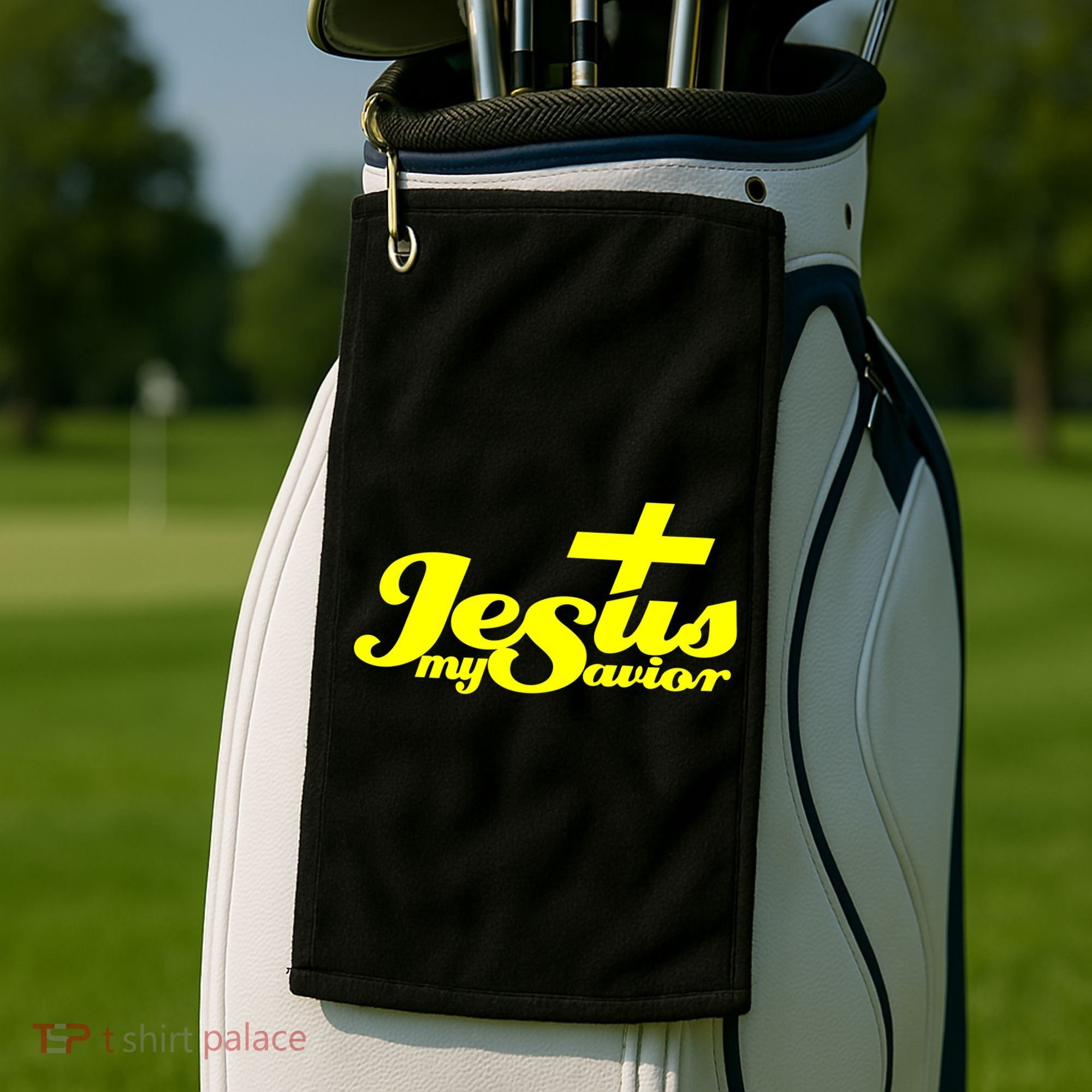 Jesus My Savior Christian Catholic Golf Towel