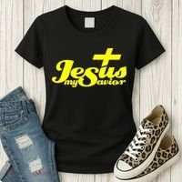 Jesus My Savior Christian Catholic Women's T-Shirt thumb 3