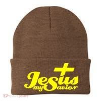 Jesus My Savior Christian Catholic Beanie thumb 0