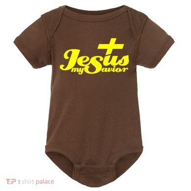 Jesus My Savior Christian Catholic Baby Bodysuit