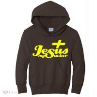 Jesus My Savior Christian Catholic Kids Hoodie thumb 0