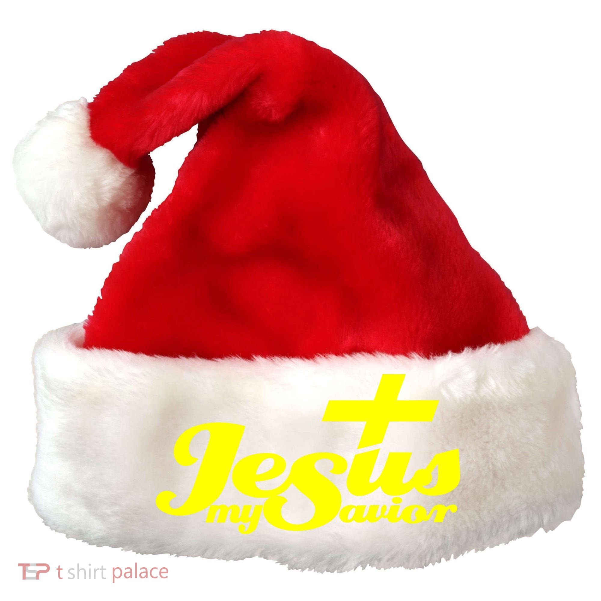 Jesus My Savior Christian Catholic Santa Hat
