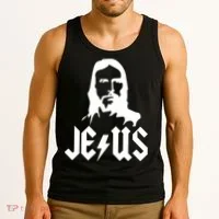 Jesus Rocks Tank Top thumb 3