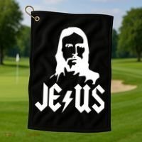 Jesus Rocks Golf Towel thumb 1