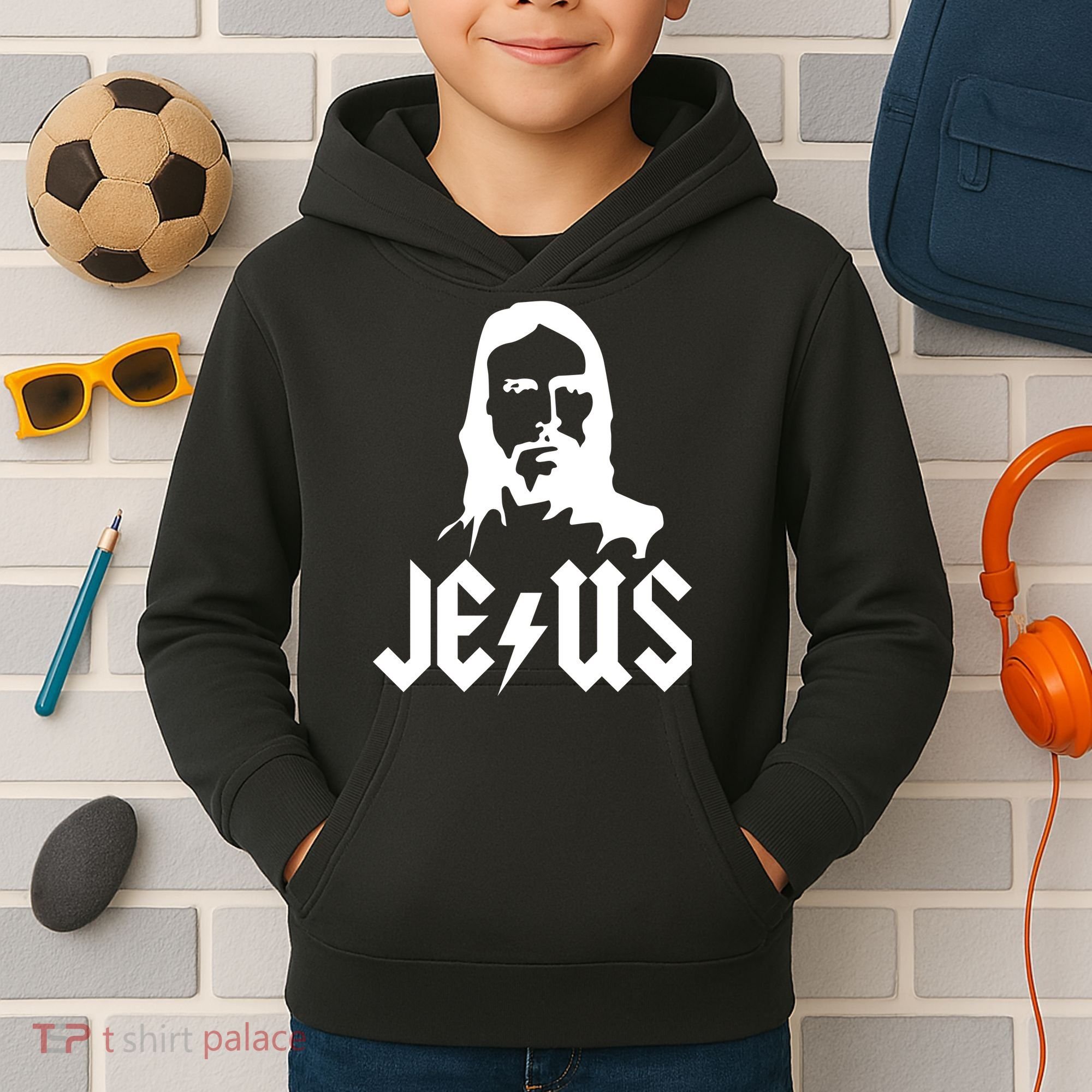 Jesus Rocks Kids Hoodie