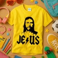 Jesus Rocks Kids T-Shirt thumb 3