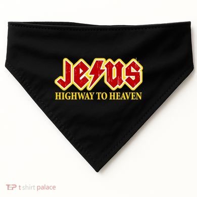 Jesus Rocks Highway To heaven USA-Made Doggie Bandana