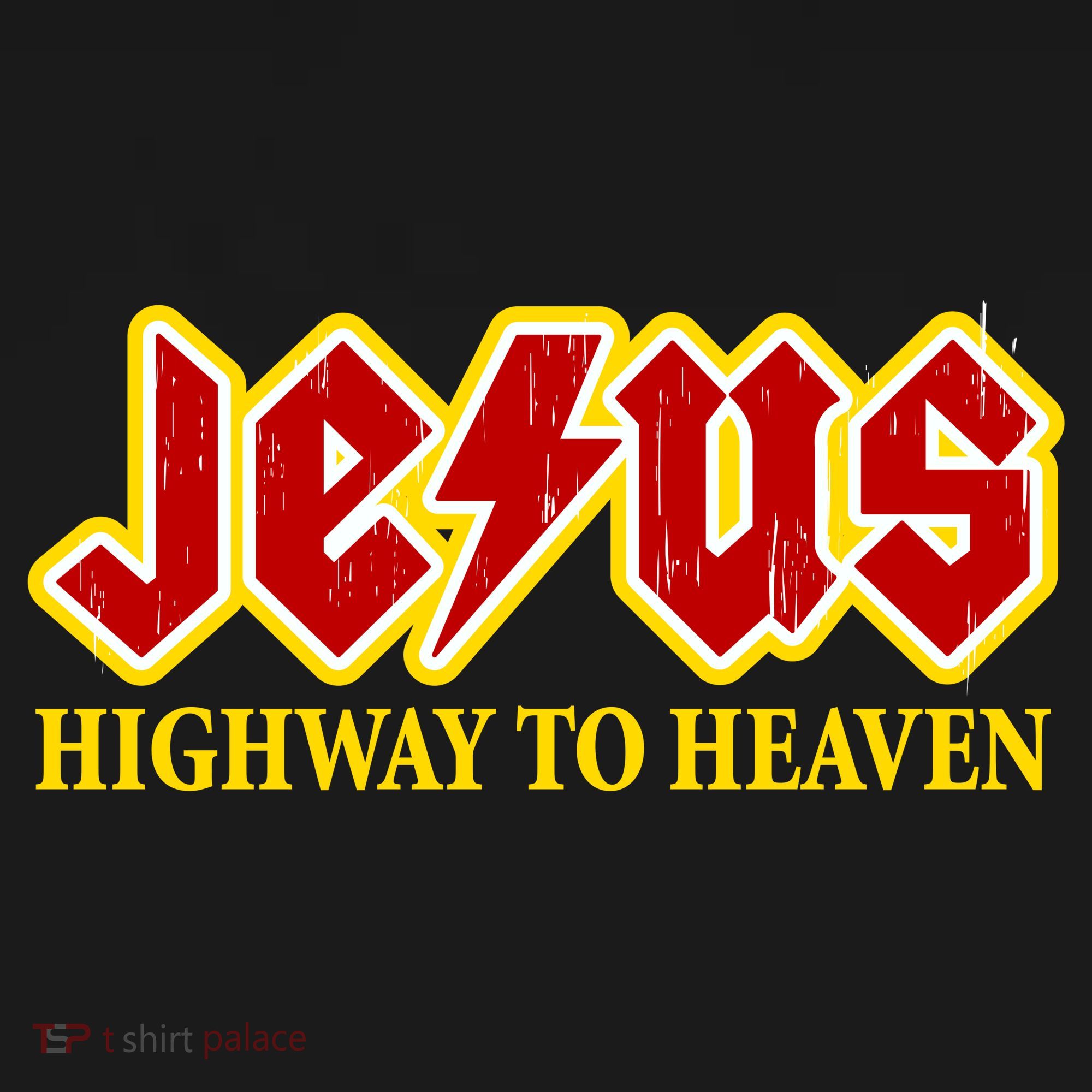 Jesus Rocks Highway To heaven USA-Made Doggie Bandana