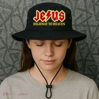 Jesus Rocks Highway To heaven Bucket Hat thumb 3