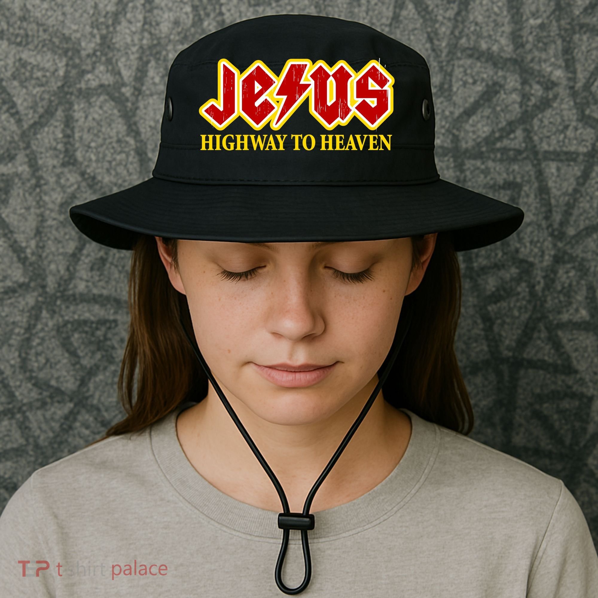 Jesus Rocks Highway To heaven Bucket Hat