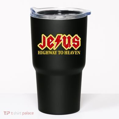 Jesus Rocks Highway To heaven Tumbler