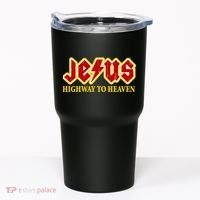 Jesus Rocks Highway To heaven Tumbler thumb 0