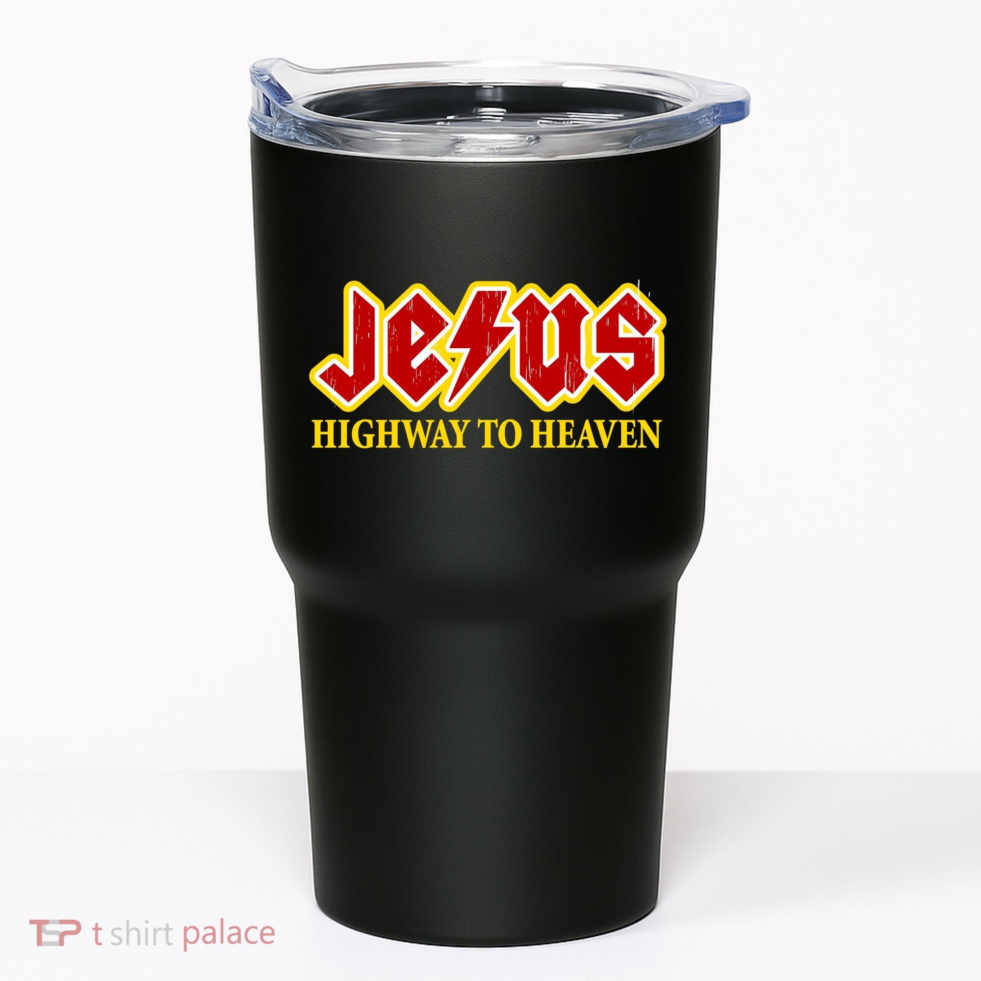 Jesus Rocks Highway To heaven Tumbler