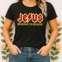 Jesus Rocks Highway To heaven Women's T-Shirt thumb 2