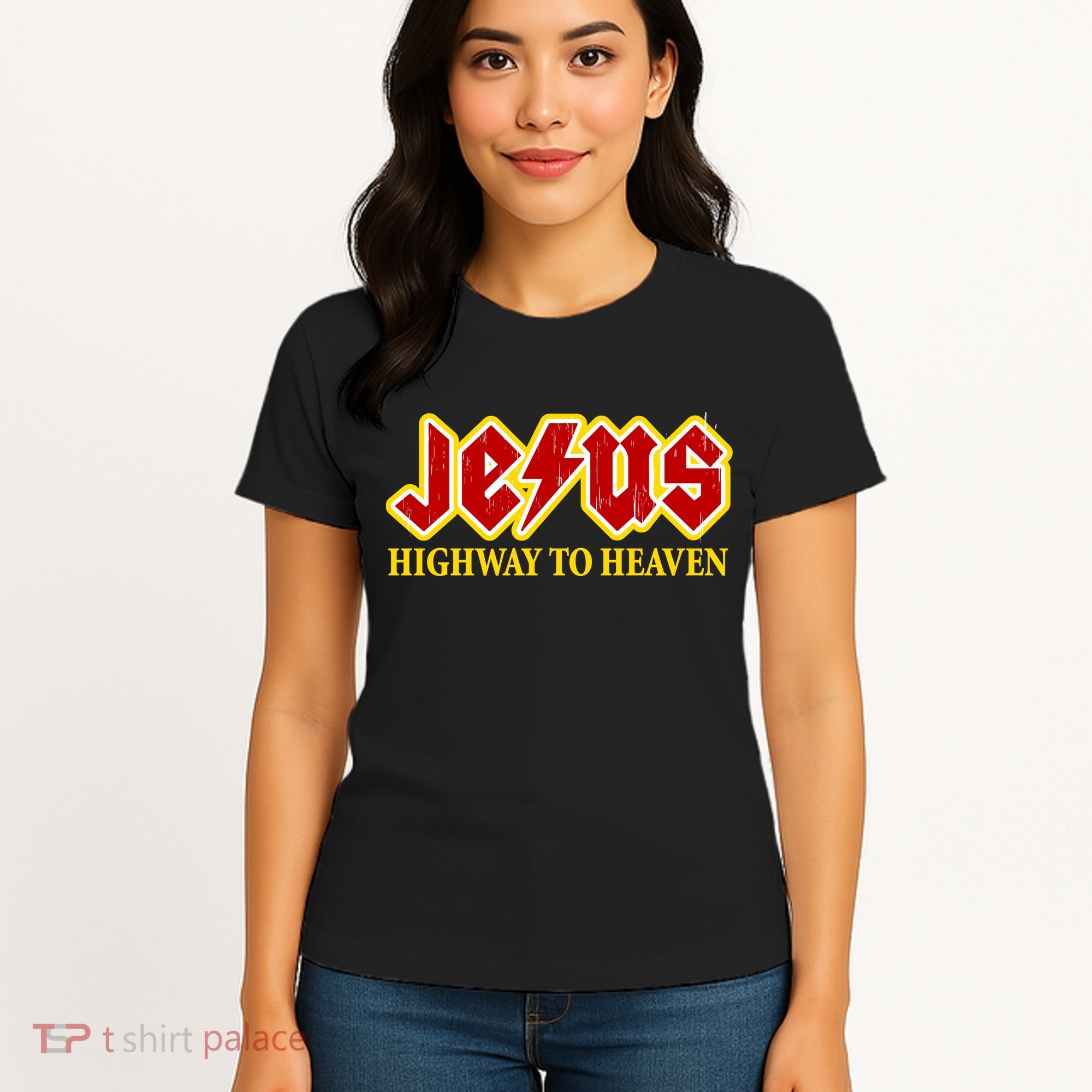 Jesus Rocks Highway To heaven Women's T-Shirt