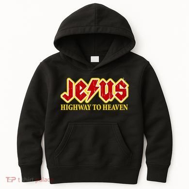 Jesus Rocks Highway To heaven Kids Hoodie