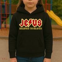 Jesus Rocks Highway To heaven Kids Hoodie thumb 3