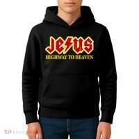Jesus Rocks Highway To heaven Kids Hoodie thumb 4