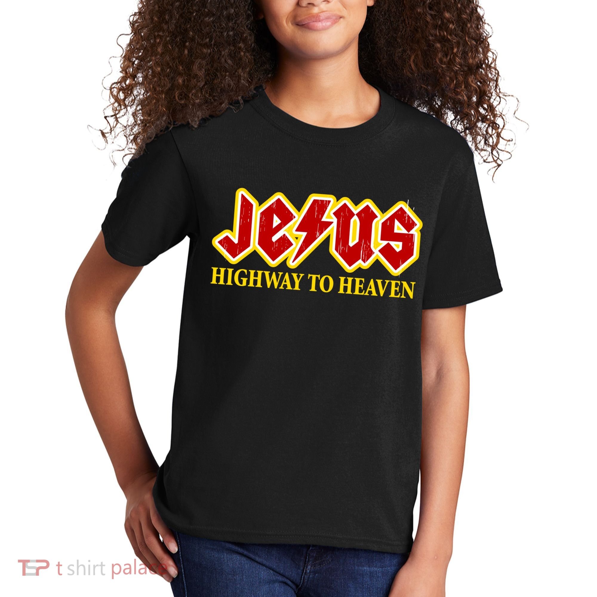 Jesus Rocks Highway To heaven Kids T-Shirt