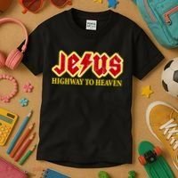 Jesus Rocks Highway To heaven Kids T-Shirt thumb 3