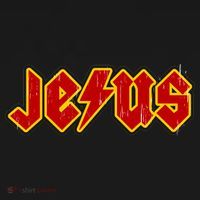Jesus Rocks Logo USA-Made Doggie Bandana thumb 2