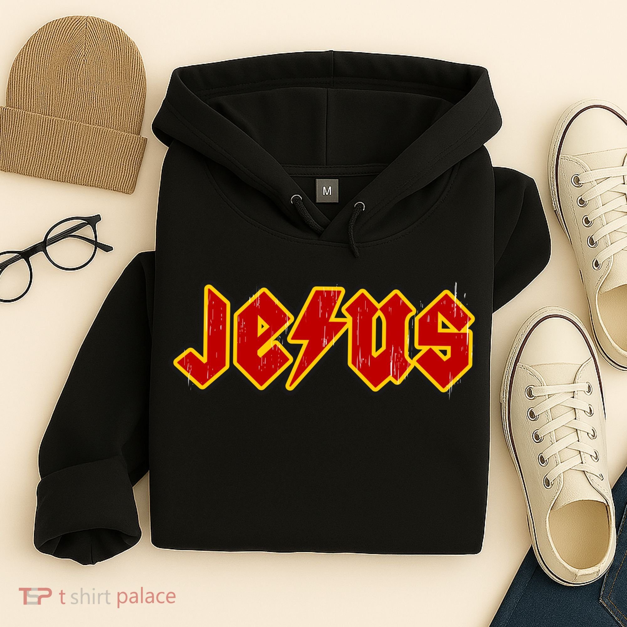Jesus Rocks Logo Hoodie