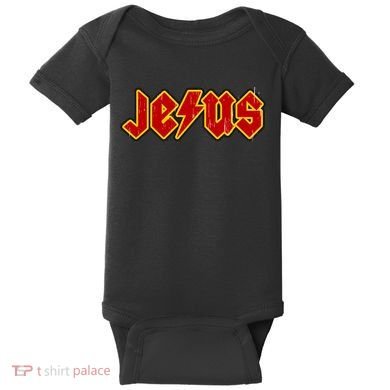 Jesus Rocks Logo Baby Bodysuit