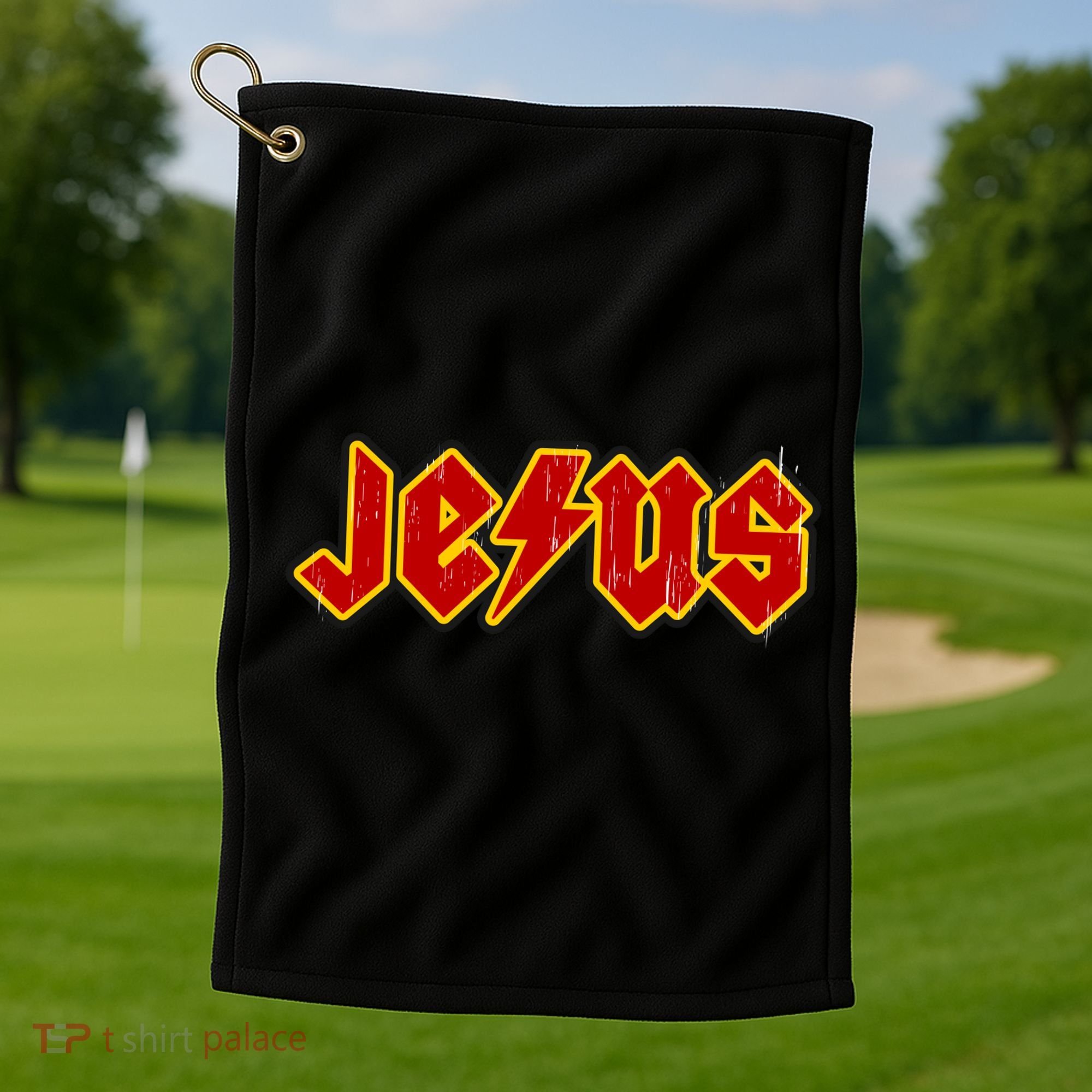 Jesus Rocks Logo Golf Towel