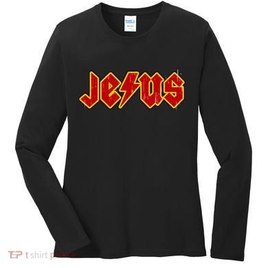 Jesus Rocks Logo Women's Long Sleeve Shirt