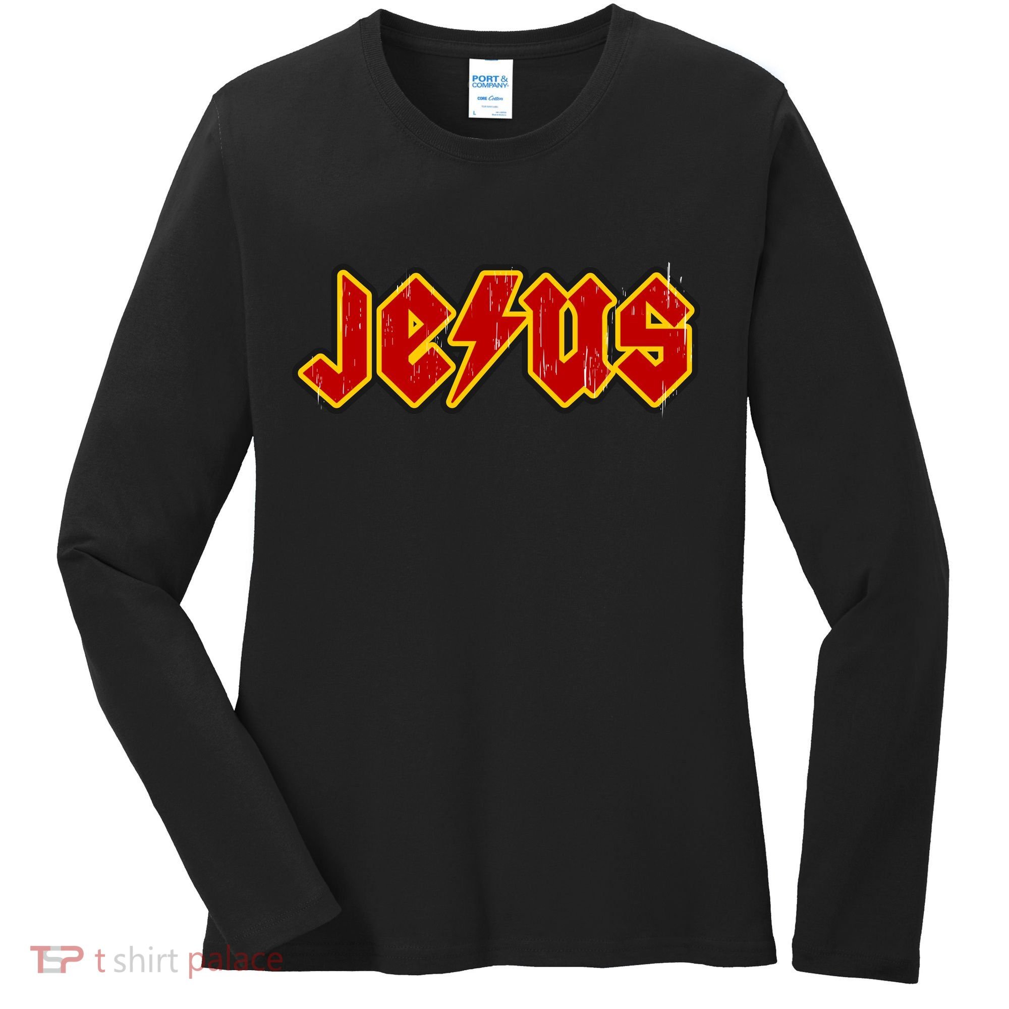 Jesus Rocks Logo Women's Long Sleeve Shirt