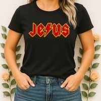 Jesus Rocks Logo Women's T-Shirt thumb 2