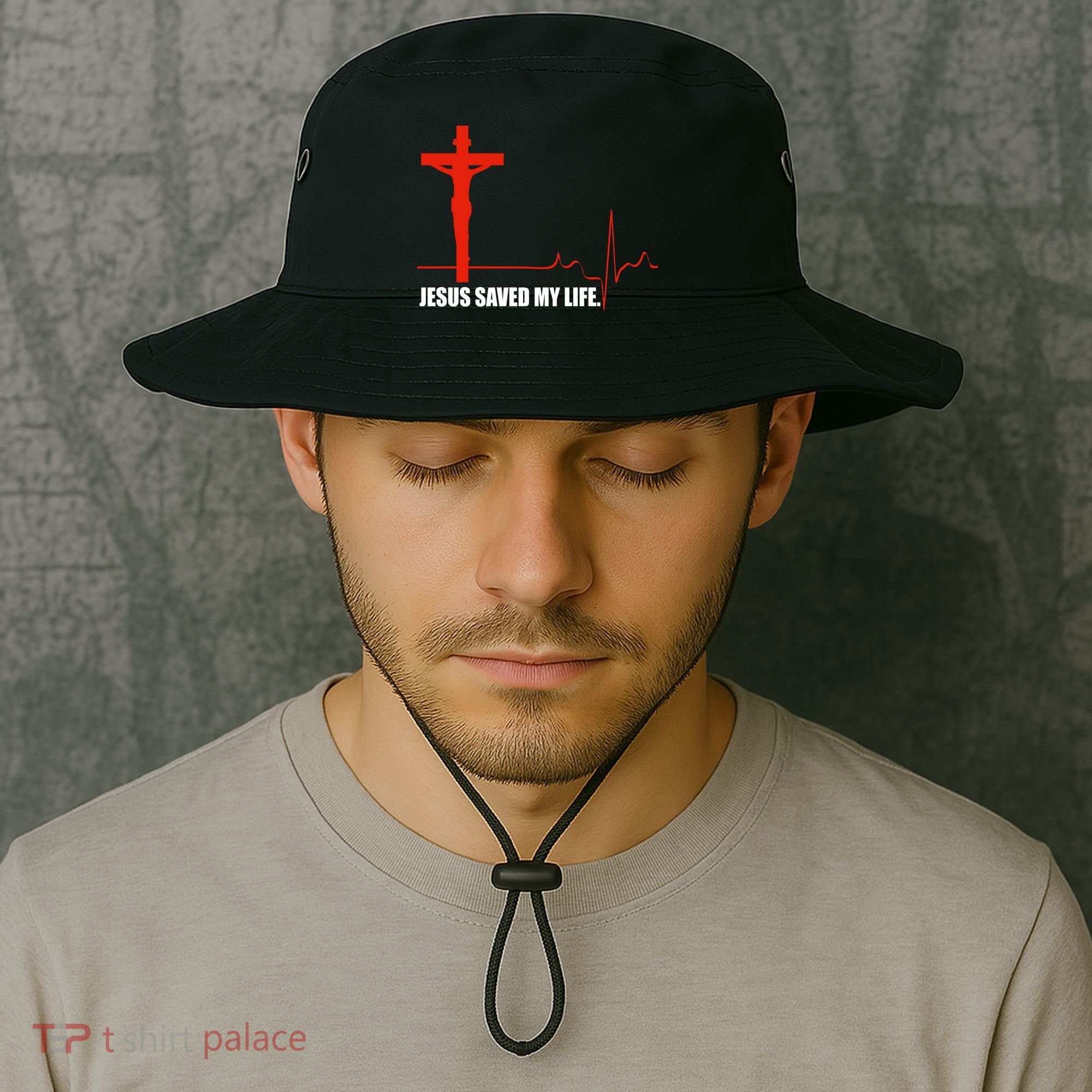 Jesus Saved My Life Bucket Hat