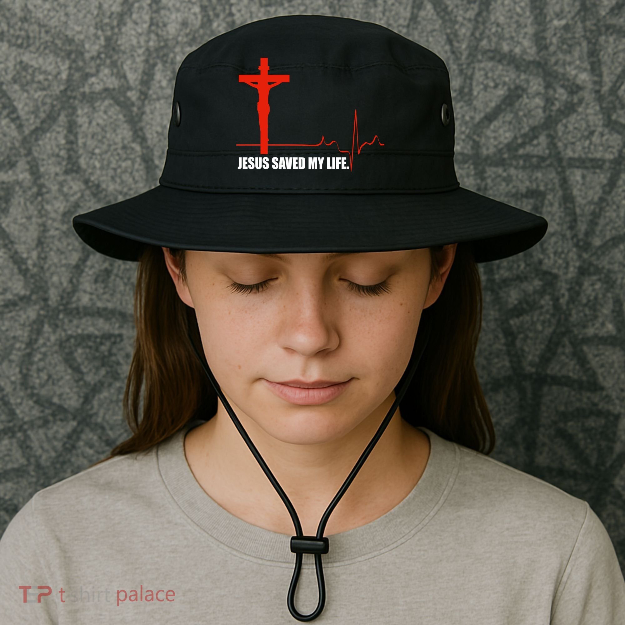 Jesus Saved My Life Bucket Hat