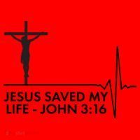 Jesus Saved My Life John 3:16 Heartbeat Coffee Mug thumb 5