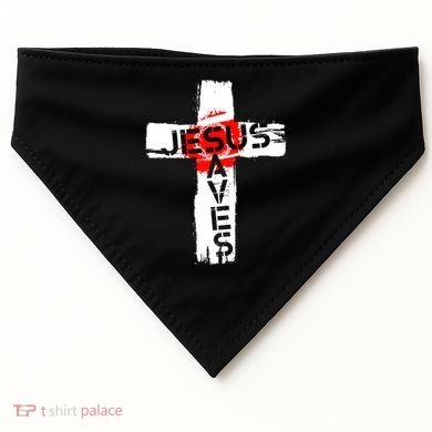 Jesus Saves USA-Made Doggie Bandana