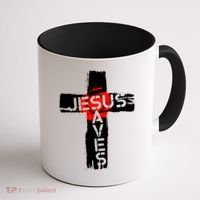 Jesus Saves Coffee Mug thumb 1