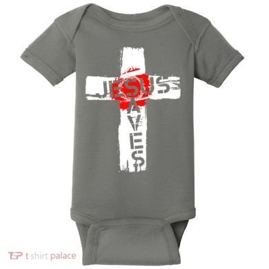 Jesus Saves Baby Bodysuit