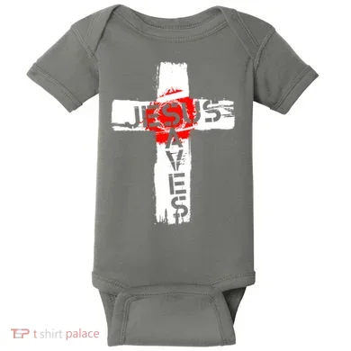 Jesus Saves Baby Bodysuit