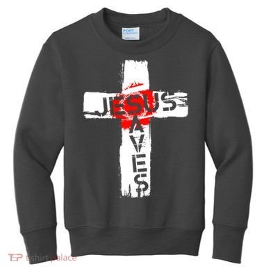 Jesus Saves Kids Sweatshirt