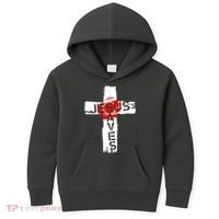 Jesus Saves Kids Hoodie thumb 0