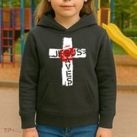 Jesus Saves Kids Hoodie thumb 3