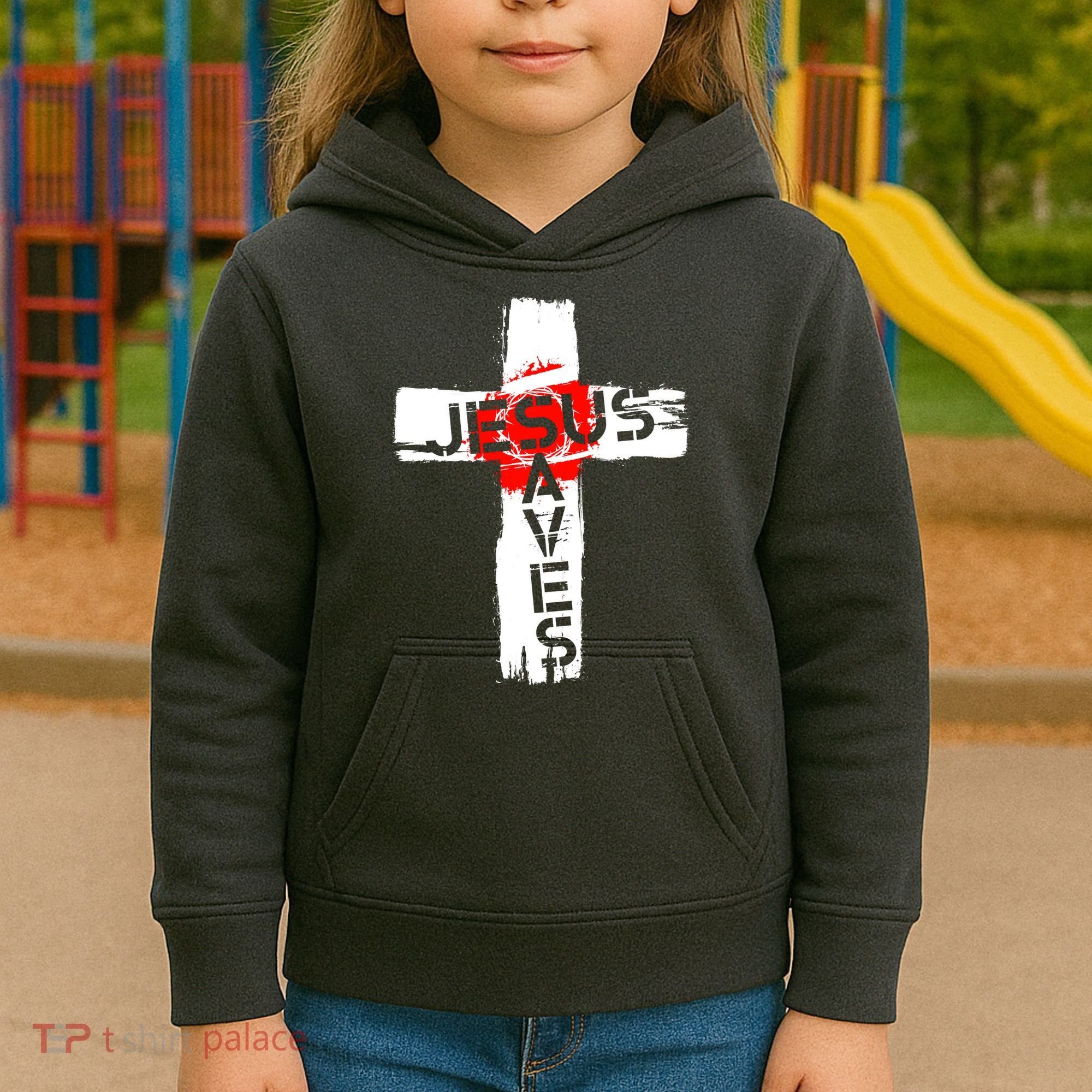 Jesus Saves Kids Hoodie