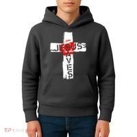 Jesus Saves Kids Hoodie thumb 4