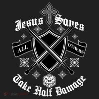 Jesus Saves All Others Take Half Damage DnD Game Women's Sweatshirt thumb 2