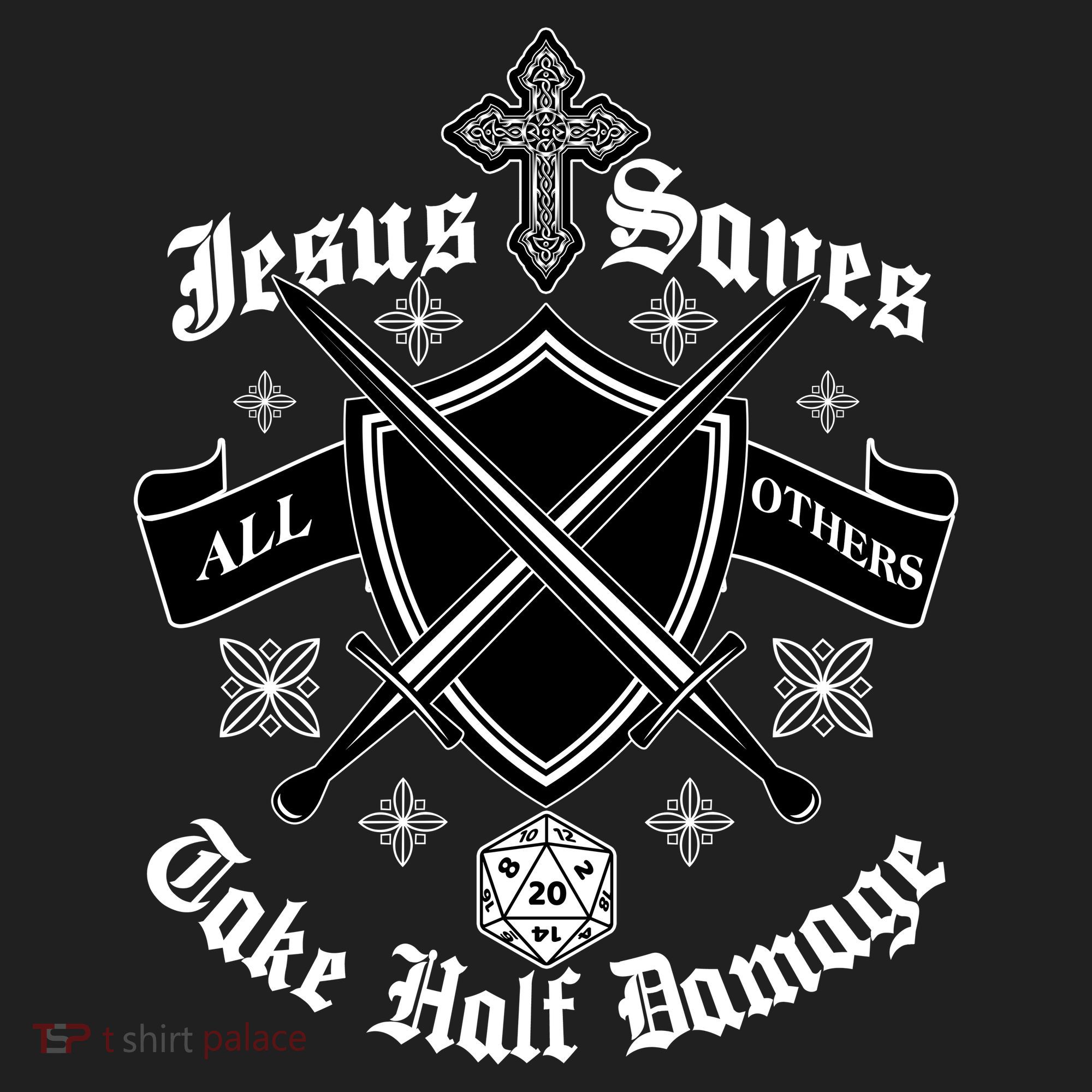 Jesus Saves All Others Take Half Damage DnD Game Women's Sweatshirt