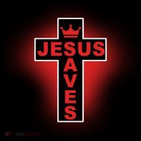 Jesus Saves Christian Faith Cross Coaster thumb 2