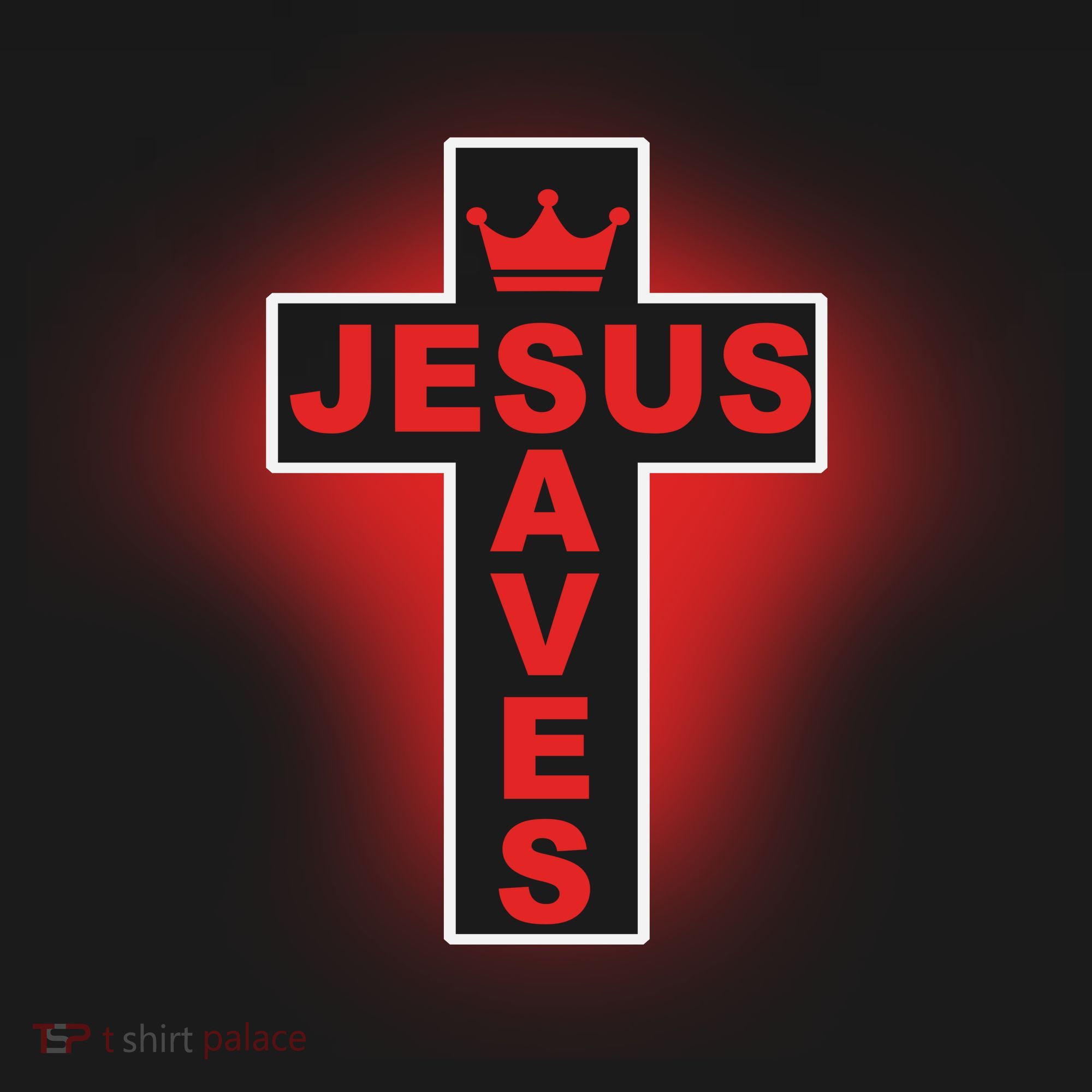 Jesus Saves Christian Faith Cross Ornament