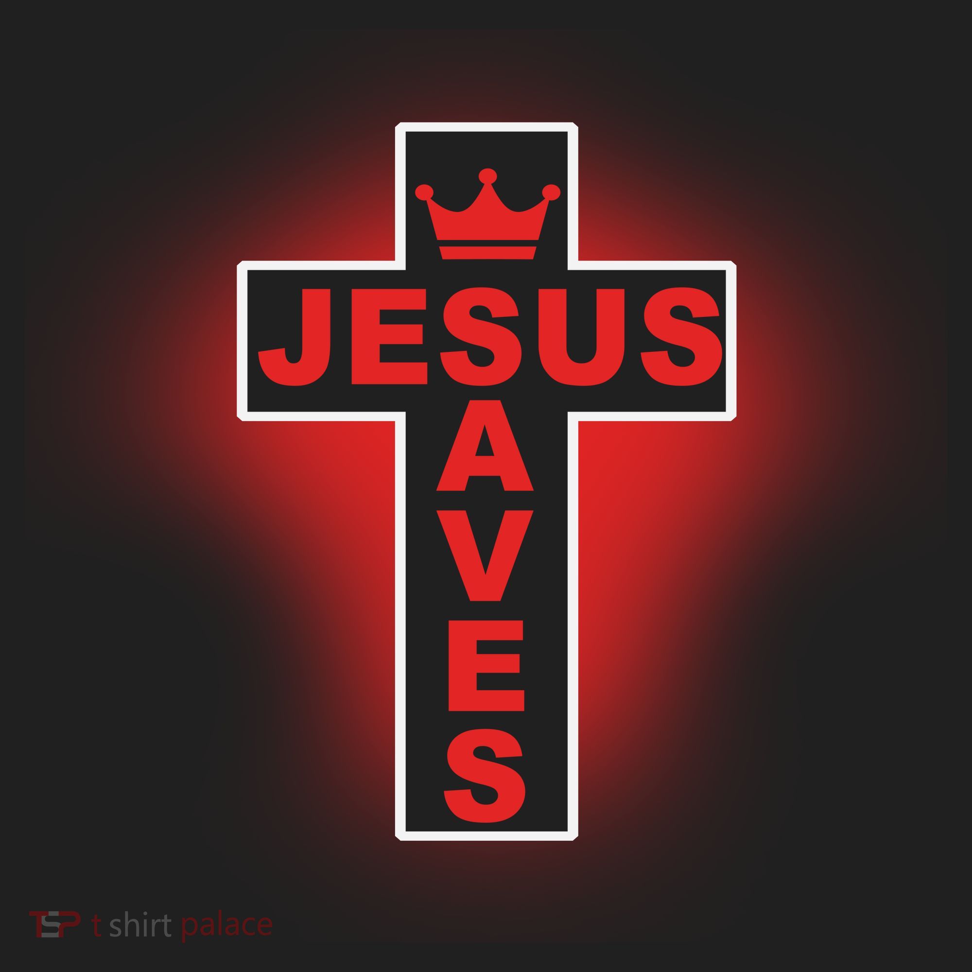 Jesus Saves Christian Faith Cross Golf Towel